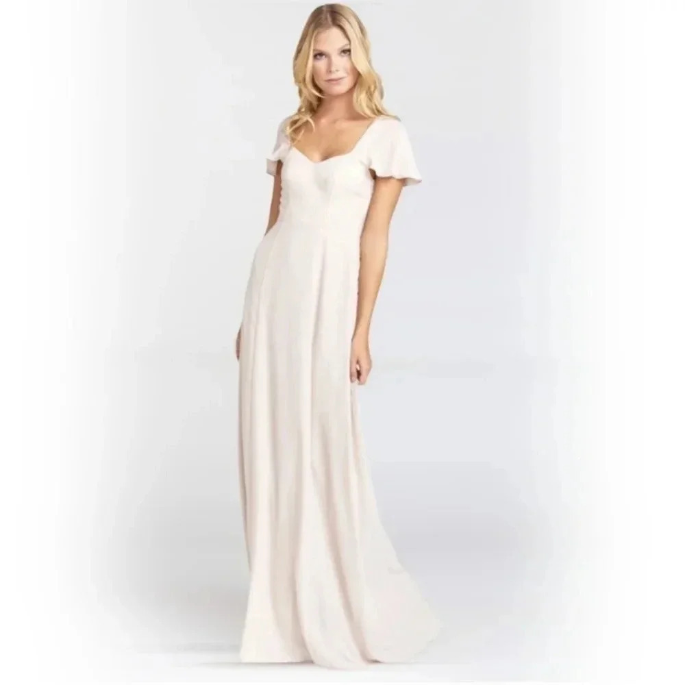 NEW Show Me Your Mumu Marie Sweetheart Maxi Bridesmaid Dress Cream Beige